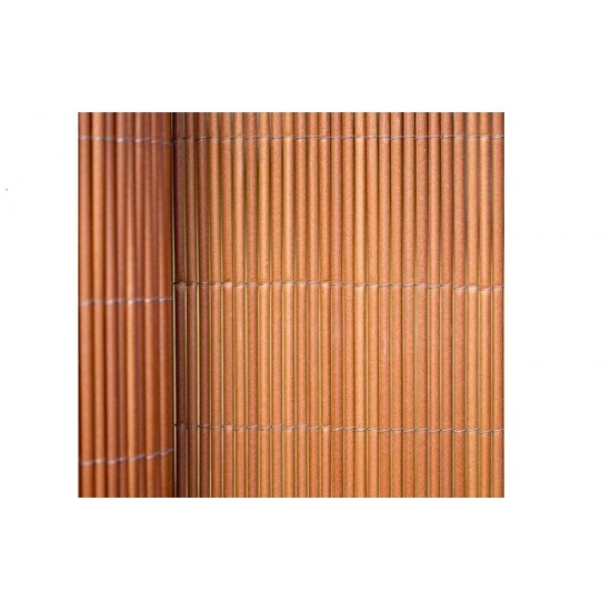 Καλαμωτή συνθετική σε καφέ χρώμα με γαλβανιζέ σύρμα και διάσταση 1,5x3 μέτρα