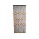 Κουρτίνα δίχρωμη με ξύλινες χάντρες για τροχόσπιτο ή πόρτα σπιτιού 220x90cm