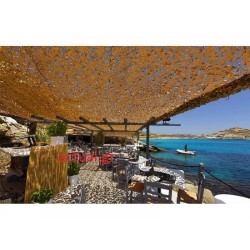 Σκίαστρο-δίχτυ παραλλαγής ερήμου τρίγωνο διαστάσεων 5x5x5m Σκίαστρο-δίχτυ παραλλαγής ερήμου τρίγωνο διαστάσεων 5x5x5m