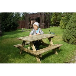 Πάγκος εξοχής ξύλινος πικνικ παιδικός 92,5x90xΥ50cm
