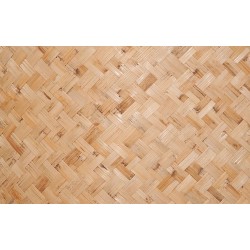 Καλαμωτή διπλής όψης από βέργες καλαμιού πλεγμένη ψαροκόκαλο 100x180/200cm