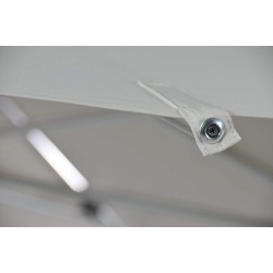 Επαγγελματική ομπρέλα κήπου-βεράντας τετράγωνη 2x2 με ιστό αλουμινίου και 8 ακτίνες υπόλευκο χρώμα Επαγγελματική ομπρέλα κήπου-βεράντας τετράγωνη 2x2 με ιστό αλουμινίου και 8 ακτίνες υπόλευκο χρώμα