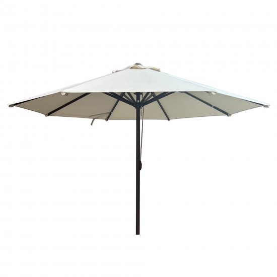 Ομπρέλα κήπου-βεράντας αλουμινίου με διάμετρο 3m στρογγυλή σε μπεζ χρώμα Ομπρέλα κήπου-βεράντας αλουμινίου με διάμετρο 3m στρογγυλή σε μπεζ χρώμα