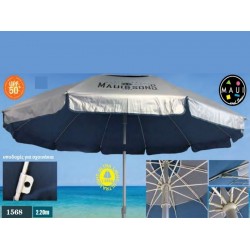 Maui & Sons Σπαστή Ομπρέλα Θαλάσσης Αλουμινίου Διαμέτρου 2.2m με UV Προστασία και Αεραγωγό Grey Blue UPF50+ Maui & Sons Σπαστή Ομπρέλα Θαλάσσης Αλουμινίου Διαμέτρου 2.2m με UV Προστασία και Αεραγωγό Grey Blue UPF50+