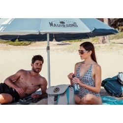 Ομπρέλα Maui & Sons μαύρη ασημι διαμέτρου 2.20m με προστασία UPF50+ Ομπρέλα Maui & Sons μαύρη ασημι διαμέτρου 2.20m με προστασία UPF50+