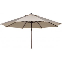 Ομπρέλα κήπου - πισίνας επαγγελματική στρογγυλή διαμέτρου 2m σκελετός αλουμινίου καφέ και πανί 350γρ καφέ Ομπρέλα κήπου - πισίνας επαγγελματική στρογγυλή διαμέτρου 2m σκελετός αλουμινίου καφέ και πανί 350γρ καφέ