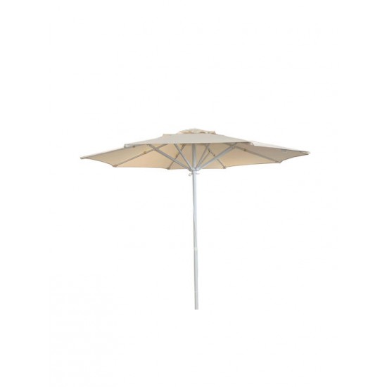 Επαγγελματική ομπρέλα στρογγυλή 2.20m αδιάβροχη εκρού χρώμα