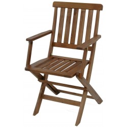 Καρέκλα ξύλινη πτυσσόμενη με μπράτσα 100xD60xH64cm ΑΚΑΚΙΑ Καρέκλα ξύλινη πτυσσόμενη με μπράτσα 100xD60xH64cm ΑΚΑΚΙΑ