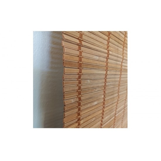 Στόρι από μπαμπού σχιστό καλάμι διαστάσεων 60x150cm χρώμα καρυδί 