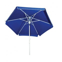 Ομπρέλα κήπου-βεράντας με διάμετρο 2m στρογγυλή μπλε μεταλλική Ομπρέλα κήπου-βεράντας με διάμετρο 2m στρογγυλή μπλε μεταλλική