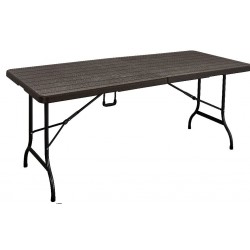 Τραπέζι κήπου-βεράντας-catering καφέ χρώμα 179,5 x 74.5 x 72cm σπαστό σε βαλιτσάκι Τραπέζι κήπου-βεράντας-catering καφέ χρώμα 179,5 x 74.5 x 72cm σπαστό σε βαλιτσάκι